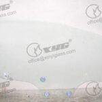LH FRONT DOOR GLASS GREEN